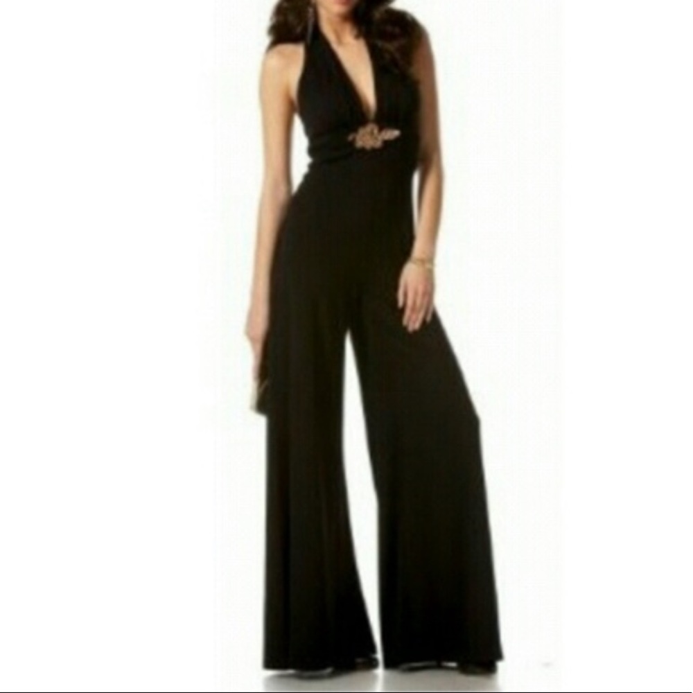 BEBE Halter Jumpsuit